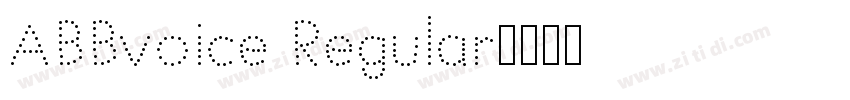 ABBvoice Regular字体转换